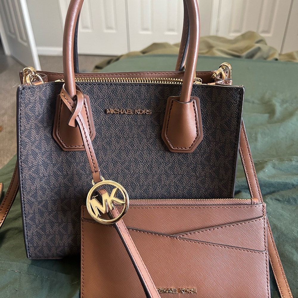 Michael Kors Brown Mini Bag Set